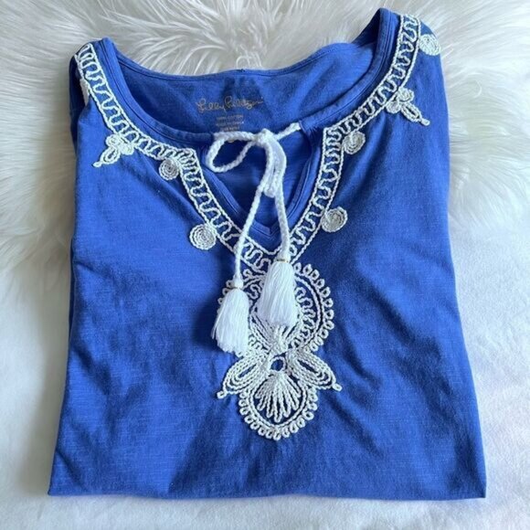 Lilly Pulitzer embroidered Top - Picture 1 of 4